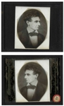 Abraham Lincoln Magic Lantern Slide -- The ''Tousled Hair'' Photo